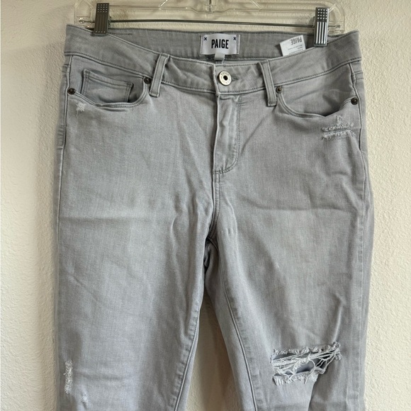 PAIGE ‘Verdugo’ Ankle Distressed Denim - Picture 4 of 12